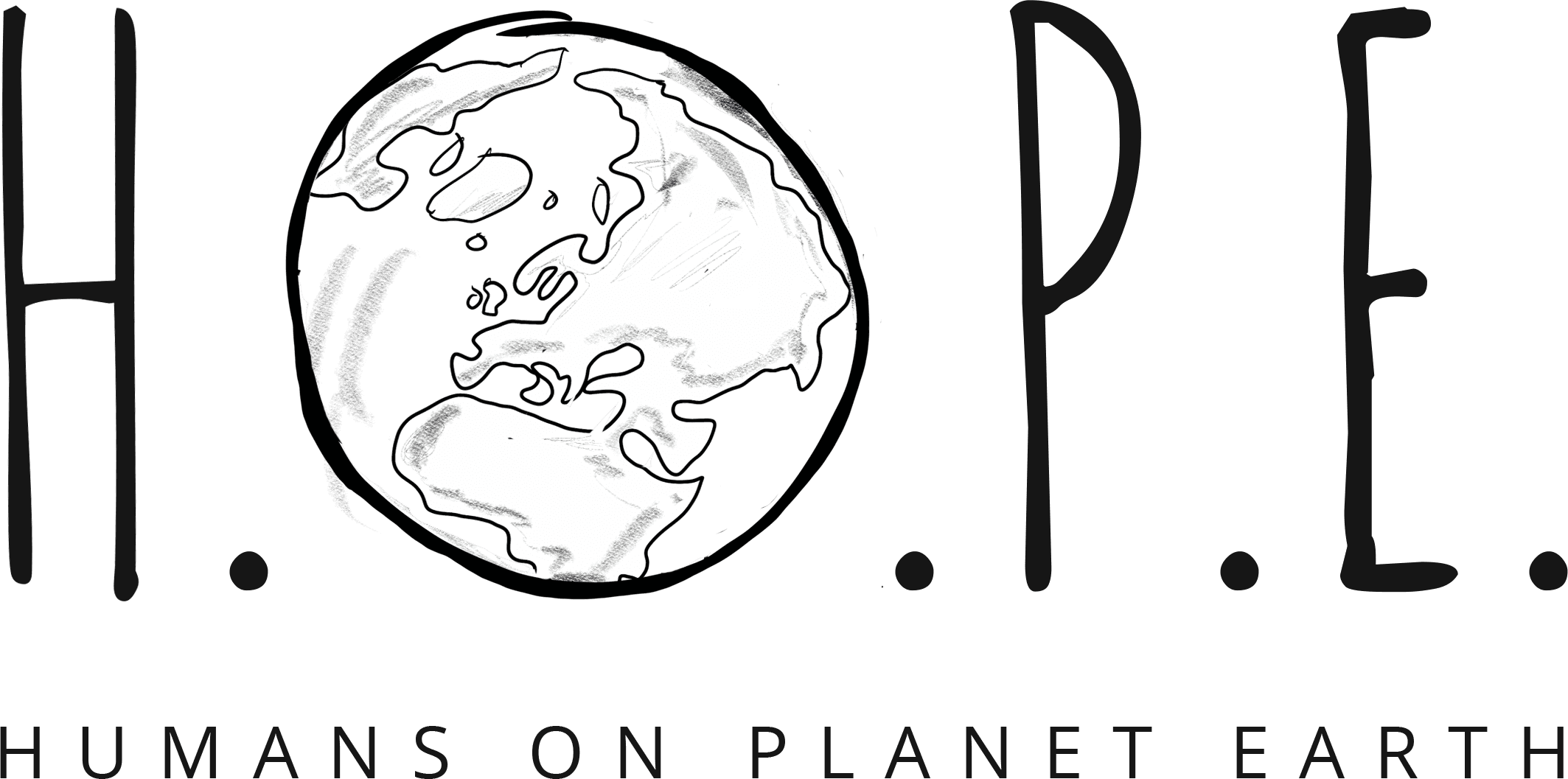 H.O.P.E. - humans on planet earth logo